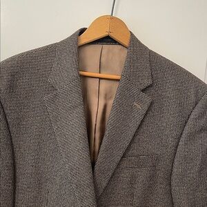 Ralph Lauren/ Macys Men's Classic Brown Herringbone Blazer